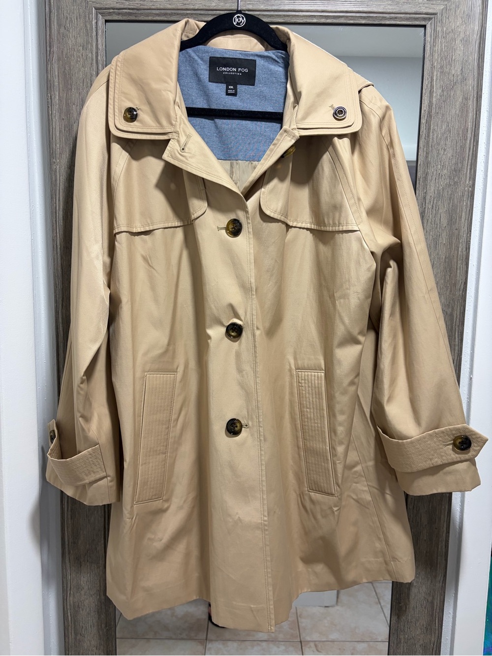 London Fog Hooded Trenchcoat